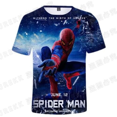 Spiderman 3D T shirt Men Women Children Summer Casual Streetwear Boy Girl Kids Spider-Man Printed T-shirt Fashion Cool Tops Tee