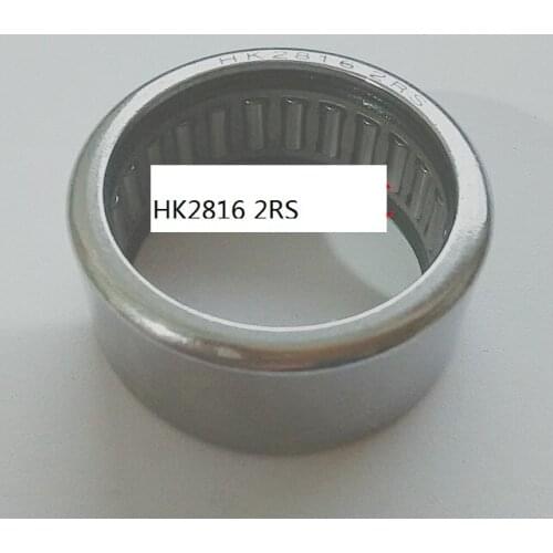 HK2816 2RS Drawn cup Needle roller bearings open end with seal the size of 28*35*16mm