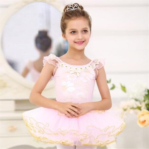Girls Classic Ballet Tutu Skirt Dress New Kids Children Lace Customized Dancewear Dresses For Girl Dance Ballerina Leotard