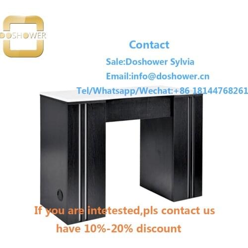 Manicure table with shelves with private lable nail polish for nail table with lamp space