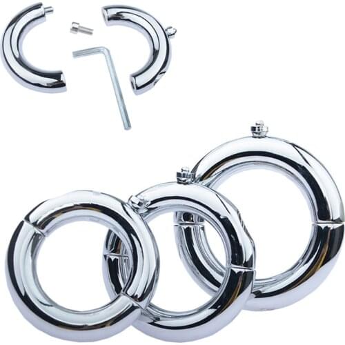 Metal Cock Ring Penis Lock Ring Sleeve For Male Delay Ejaculation Penis Bondage Chastity Sex Toys Intimate product Sex Shop 18