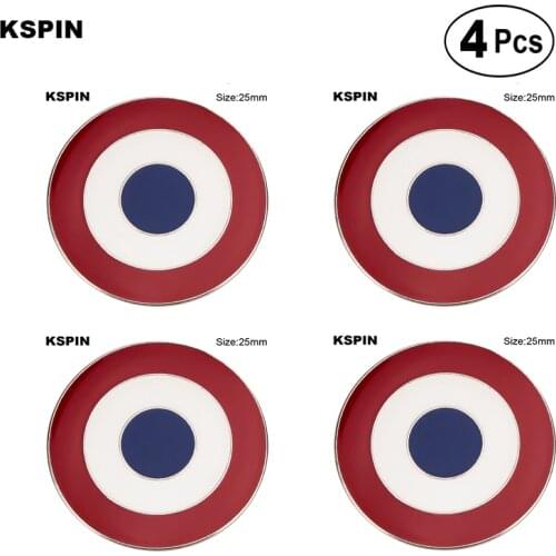 MOD Target Lapel Pin Flag badge Brooch Pins Badges 4Pcs a Lot