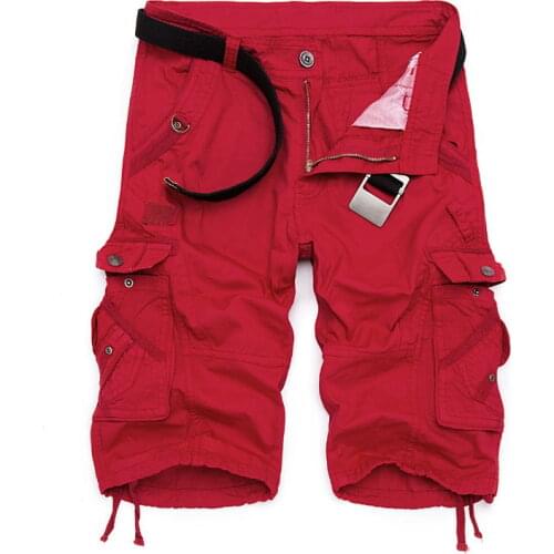 2021 Casual Cotton Cargo Shorts for Men Camo Overalls Military Camouflage Short New Summer Men Cargo Shorts Bermuda Masculina