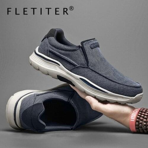 New Canvas Men Shoes Comfortable Loafer Fashion Driving Shoes Mens Breathable Casual Shoes Moccasins Footwear Plus Size 39~48