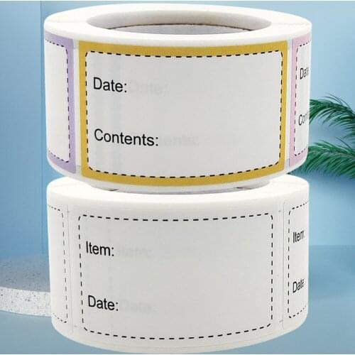 250Pcs 3x5cm Date Content Stickers Storage Pantry Seal Labels for Food Material Kitchen Marking Warehouse Assorted Warn Coding