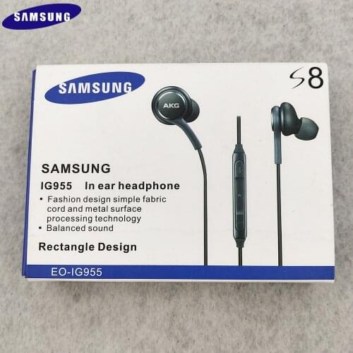 Samsung S8 S9 S10 Plus Note 8 9 AKG Earphones EO IG955 3.5mm In-ear Wired Mic Volume Control Headset For Samsung Galaxy A30S A70