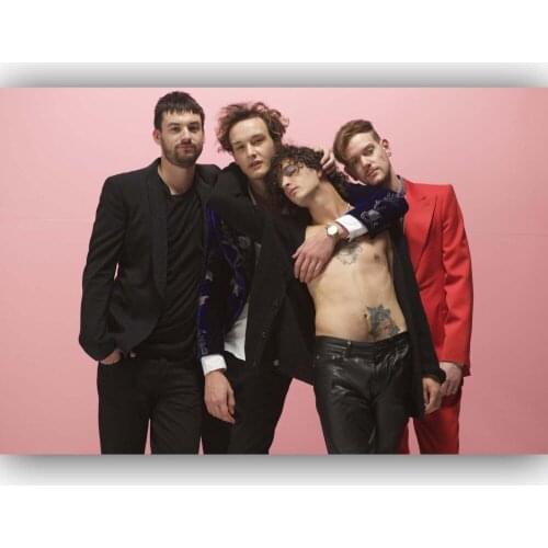 New The 1975 England Rock Music Band Stars-Silk Art Poster Wall Sticker Decoration Gift