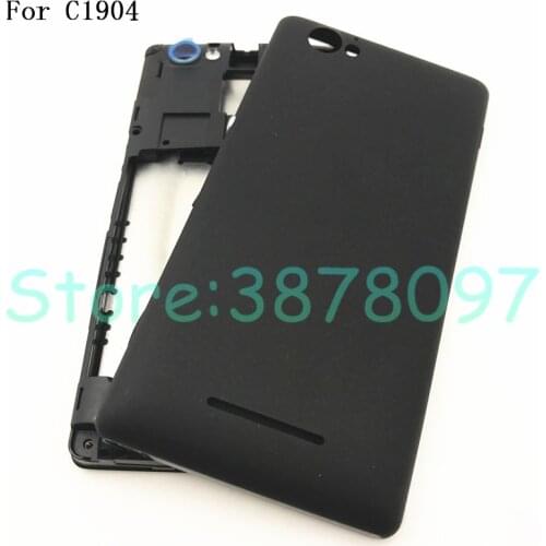 New Full Housing LCD panel Middle frame case Battery door cover Side button For Sony Xperia M C1904 C1905 C2004 C2005 Repats