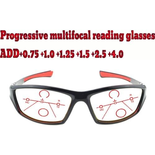 Progressive Multifocal Anti Blu Light Reading Glasses Foldable Frame Men Women High Quality +1.0 +1.5 +1.75 +2.0 +2.5 +3 +3.5 +4
