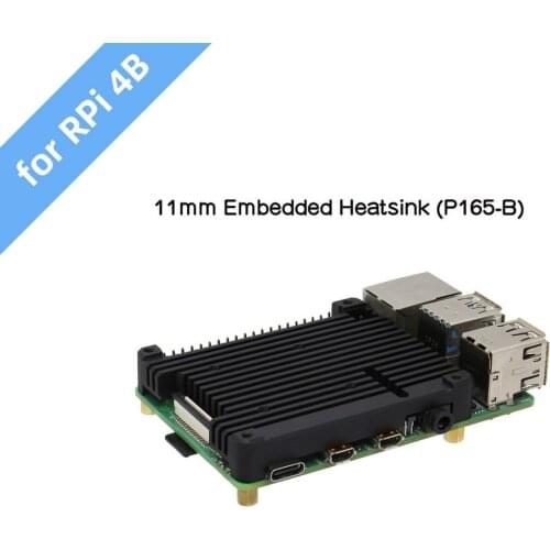 Raspberry Pi 4 Heatsink Radiator,P165-B for Raspberry Pi 4 Model B & Pi 4 Expansion Board Support POE Board