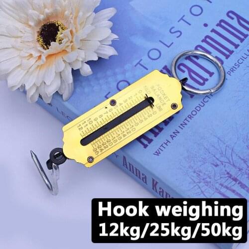 Luggage Scale 50kg Hand-Held Travel Hanging Suitcase Kitchen Spring Mechanical Scale Weight Scale Accessories Home Portable