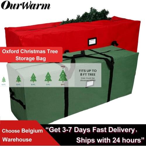 OurWarm Oxford Christmas Tree Storage Bag Outdoor Furniture Waterproof Protect Storage Bag Multi-Function Polyester Large Bag