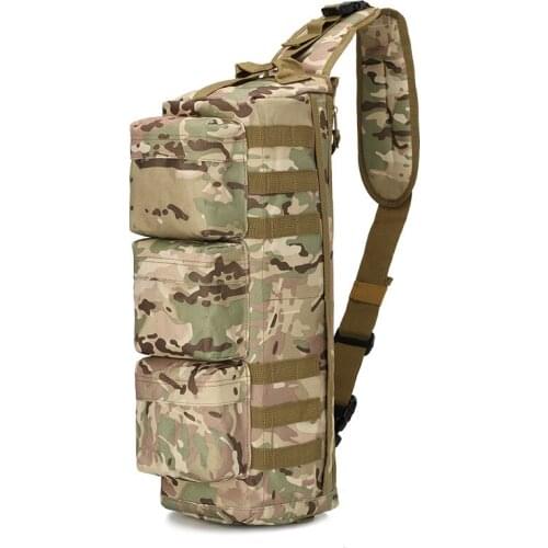 Tactical Camouflage CS Sports Outdoor Mountaineering Tactical Shoulder Backpack chest pack Assault Airborne Bag A4282