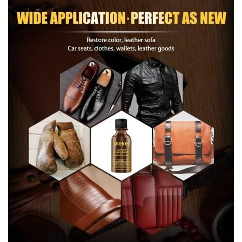 2021 New 30/100ml Auto Leather&reusable Plastic Refurbishment Paste Washable Refresh Aging Leather Surface Car Restorer Cream