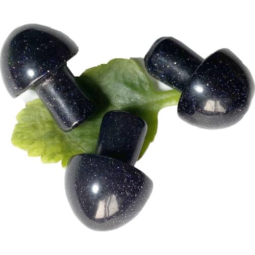 High Quality Hand Carved Blue Sandstone Mushroom Crystal For Decoration Or Gift