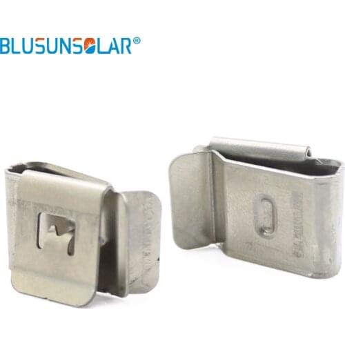 500pcs/lot 2 x 4mm SUS 304 Stainless Steel material 2 way PV cable clips , solar cable clamp wire holder