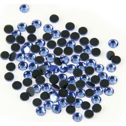 2016 New Design Hot Fix Rhinestone SS30 Lt Sapphire 40Gross Iron On Crystals Hotfix Rhinestones Good Water And Heat Test