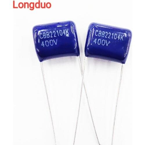 50pcs 104 100nf 0.1uf 400V Type CBB Metallized Polypropylene Film Capacitor