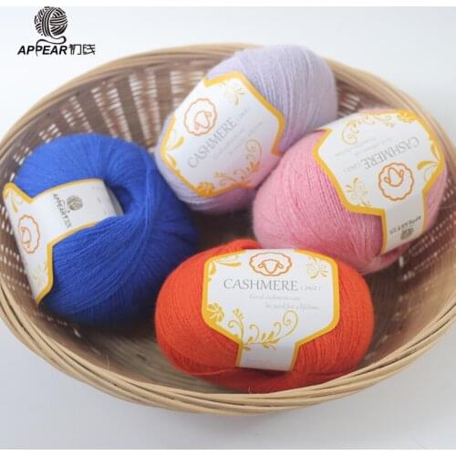 Free shipping 50g/ball 24s/2 Top Quality Cashmere Merino Wool Yarn Hand-Knitted Soft Therad For Sweater Scarf A