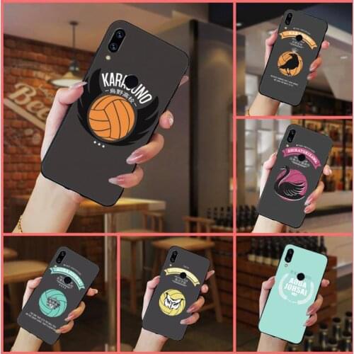 Haikyuu anime Karasuno Nekoma Phone Case For Xiaomi Redmi note 7 8 9 t max3 s 10 pro lite coque shell cover funda