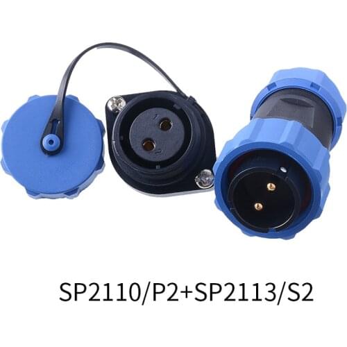 CNLEIFU SP21 Industrial Waterproof IP68 Electrical Connector Audio Lighting Multi Core 2 3 4 5 7 9 10 Pin Bulkhead Panel Adapter