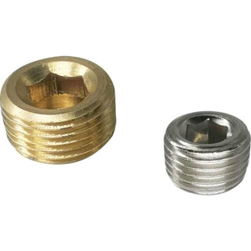 CU/FE 1/8"1/4"3/8"1/2"3/4"hexagon socket male NPT male plug brass quick-plug connector