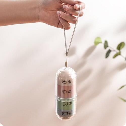 Travel Medicine Pill Box Pills Dispenser Pill Organizer Tablet Pillbox Case
