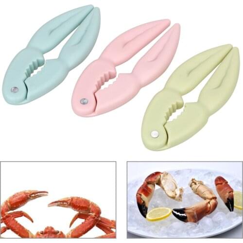 Creative Walnut Clip Lobster Crab Biscuit Crab Claw Peeling Walnut Nut Clip Kitchen Gadget Pink Blue Green 3 Color Optional