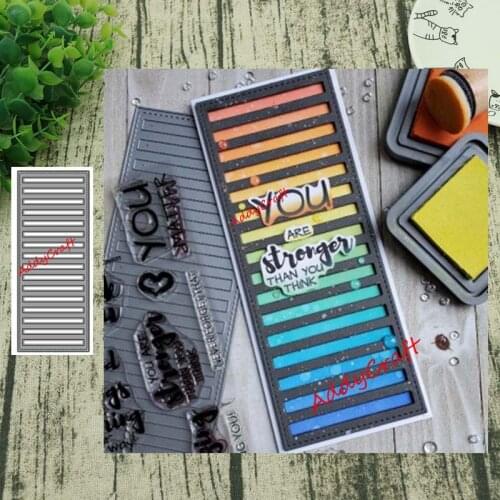 Metal Cutting Dies Long blinds Scrapbooking Stencil Craft Cut Die For DIY Card Crafts Handmade