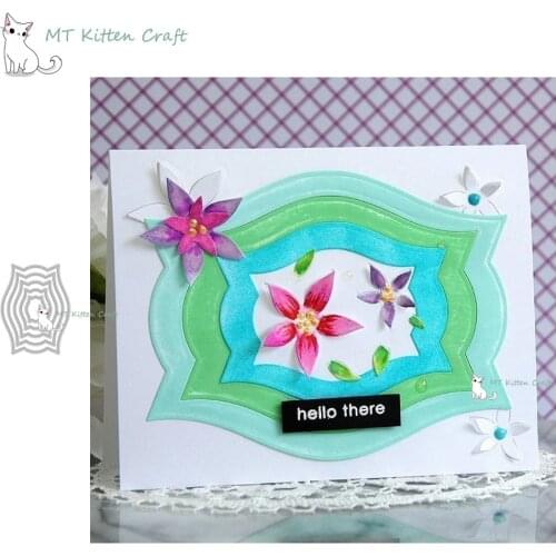 MT Craft Metal Cutting Dies 5Pcs Irregular frame Scrapbooking Photo Album Decorative Embossing Paper Card Making Crafts Die Cut