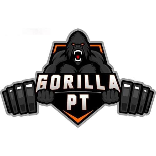 Personality Gorilla PT - Weightlifting and Strength Coach Car Decal Car Styling Suitable Sticker Cover Scratches Waterproof