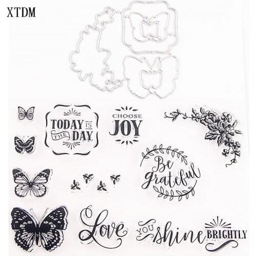 Cutting dies butterfly metal printing craft paper relief DIY embossed Easter New Year Valentines Day