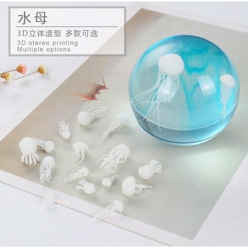 Different style Resin mini jellyfish material epoxy mold makeing jewelry filling for DIY jewelry Silicone Mould