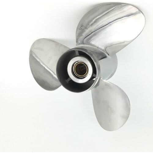 11.4x12 For 35-50HP tohatsu steel propeller Motors Outboard Motor boat accessories marine propeller 13 teeth