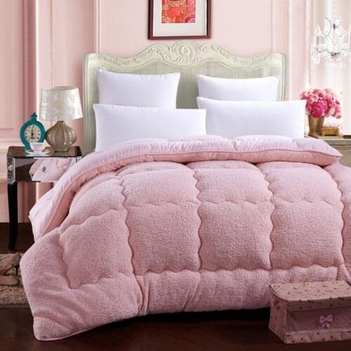 Quilt Camel Quilt Thicken Winter Warm Quilt Quilt Queen Quilt Cotton Patchwork Duvet Quilt Australian Lamb Wool Warm