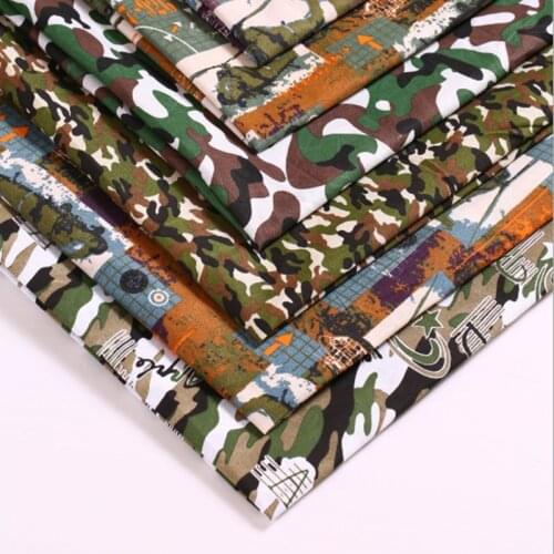 Fabric Camouflage Thin For Summer Polyester Camouflage Fabric For Bag Diy Table Cloth T7868