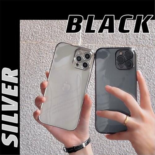 Ultra Thin Clear Plating Phone Case for IPhone Case Silicone Soft Back Cover for IPhone 11 12 Pro XS Max X 8 7 Plus SE2020 XR