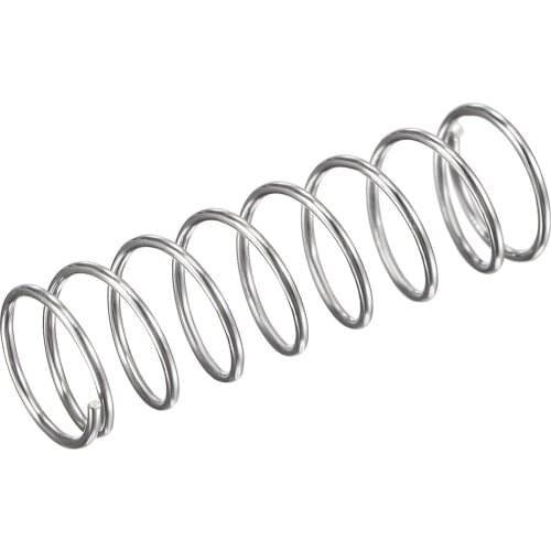 Uxcell Compression Spring,304 Stainless Steel,Wire Size,Compressed Length,Free Length, Silver Tone