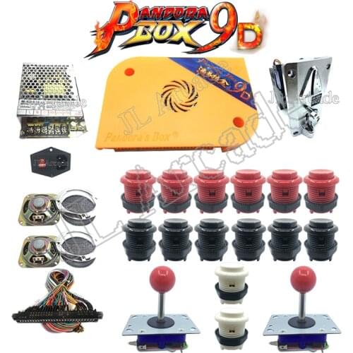 Pandora box 9D 2500 in 1 arcade version jamma game board whit power ，happ button，ZIPPYY joystick,Coin acceptor，speaker and net