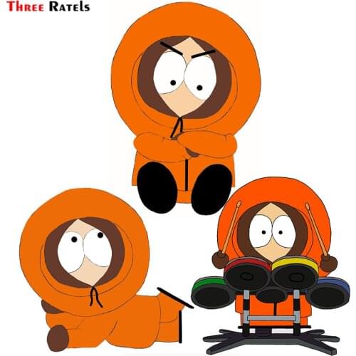 Three Ratels F398 Funny Orange Kenny Sticker Vinyl Auto Accessories Decoration Anti Scratch Film School Gifts Decal