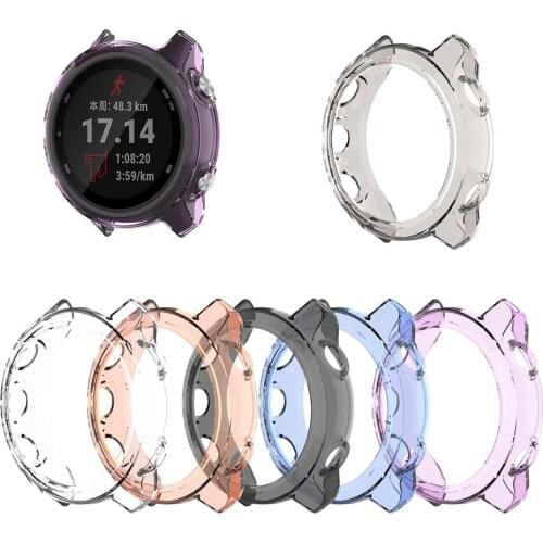 For Garmin Forerunner 245 245M Case Protective Cover Soft TPU Edge Frame Shell Protector Bumper For Garmin 245 M Accessories