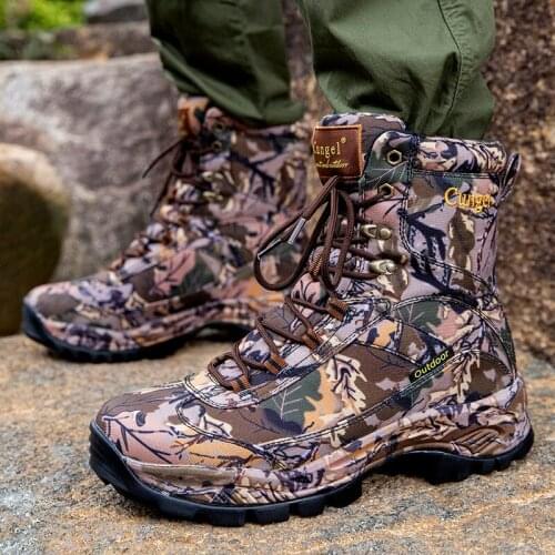Winter Outdoor Tactical Sport Mens Shoes For Camping Climbing Boots Men Hiking Boots Mountain Non-slip Waterproof Hunting Boots