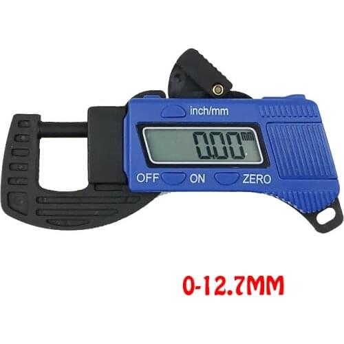 0-12.7mm 0.01mm plastic digital thickness gauge meter tester measuring gauge tools free shipping