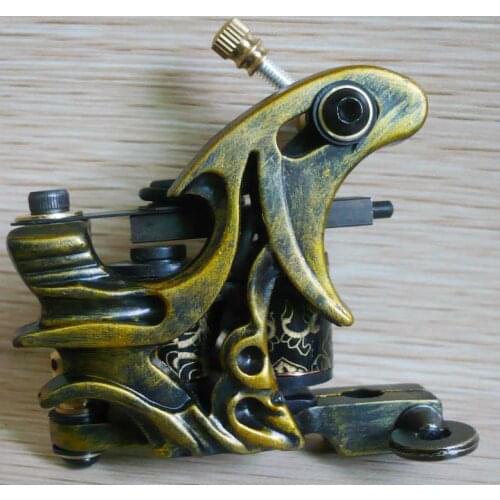 10Pcs/lot Pro Casting Iron Tattoo Machine 10 Wraps coil stainless steel Tattoos Body Art Gun Coil Machine LPC-ITM-7014-16P