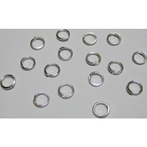 1500Pcs Silver Plated Open Jump Ring 5X0.7mm