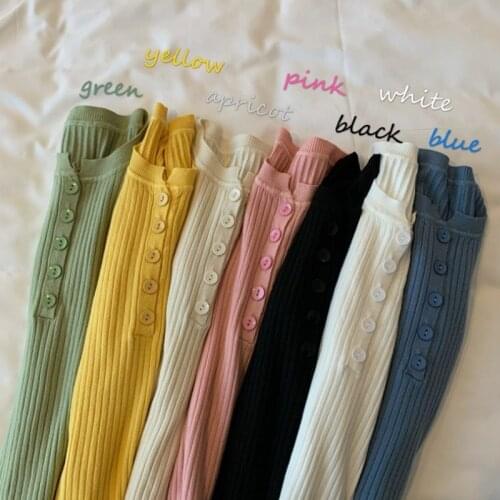 2021 Knitted Women Button Sweater Pullovers spring Autumn Basic Women highneck Sweaters Pullover Slim female High Quality Top