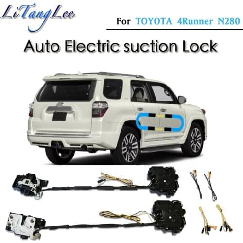 For TOYOTA 4Runner FourRuner N280 Car Soft Close Door Latch Pass Lock Actuator Auto Electric Absorption Suction Silence Closer