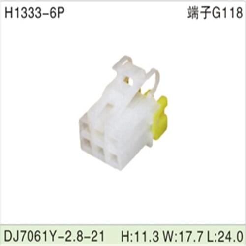 Free shipping 500pcsDJ7061Y-2.8-21 6Pin 2.8mm AMP Car Electrical Wire Connectors for VW,BMW,Audi,Toyota,NISSAN AND other