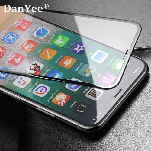 DanYee 10pcs 6D Full Rubber Tempered Glass Film Full Screen for Apple 6/7/8/8plus for iPhoneXs Max Wholesale Price