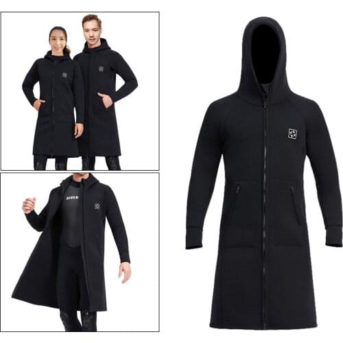 Diving Wetsuits 3mm Hooded Windbreaker Diving Suits Long Sleeve Front Zip Diving Suit Keep Warm for Snorkeling Surfing Swimming